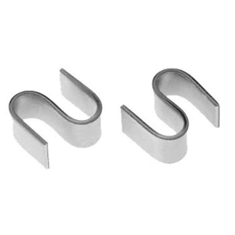 S-Hooks - Chrome Finish, 8 per Pack